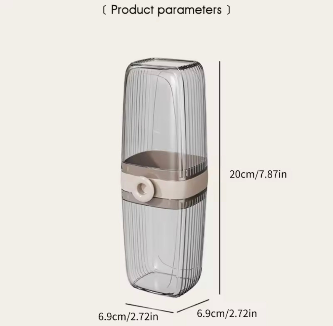 Transparent Toothbrush Travel Box, Portable Leakproof With Lid Toothbrush Cup, Toothpaste And Brush Storage Case Transparent Toothbrush Travel Box, Portable Leakproof With Lid Toothbrush Cup, Toothpaste And Brush Storage Case